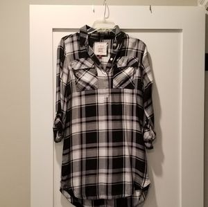 Flannel Shirt Dress